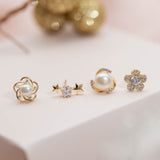 Aretes Mini - Florcita de Cristal