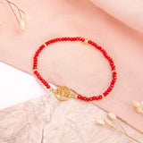 Pulseras Murano - Árbol de la vida rojo