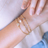 Pulseras Broche - Link Perla