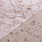 Collares - Corazón Silueta Silver