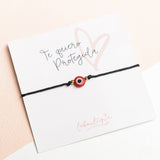 Pulseras Hilo Básicas - Negro Ojo Turco Rojo