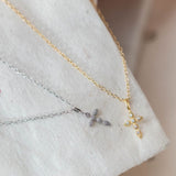 Collares - Mini Cruz Silver