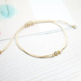 Pulseras Hilo Básicas - Punto de Luz Beige