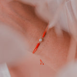Pulseras Hilo Nudo - Punto de Luz Rojo
