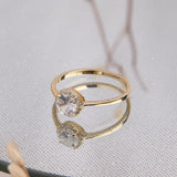 Anillos - Promesa Cristal slim