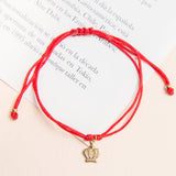 Pulseras Hilo Básicas - Hilo rojo Coronita
