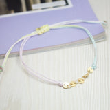 Pulseras Hilo Básico - Monedas Tonos Pastel