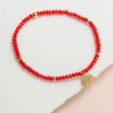 Pulseras Murano - Elefante Muranos rojos