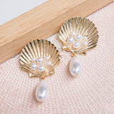 Maxi Aretes - Conchita y Perla colgante