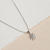 Collares - Copo de nieve circoncitos Silver