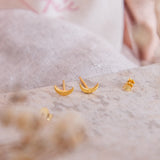 Aretes Mini - Lunita Dorada