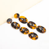Maxi Aretes - Acrílicos  Colgantes Animal Print Brillos