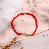 Pulseras Murano - Infinito Muranitos rojos