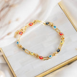 Pulseras Broche - Ojitos Turcos Multicolor