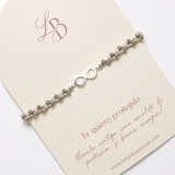 Pulseras Hilo Trenzada - Infinito Plata