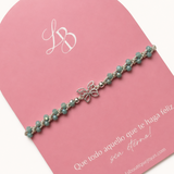 Pulseras Hilo Trenzada - Mariposa Plata
