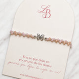 Pulseras Hilo Trenzada - Mariposa Plata