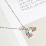 Collares - Rainbow silver
