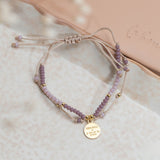Pulseras Hilo Murano - Eres Unica Lavanda