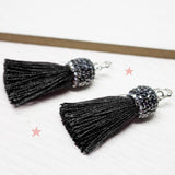 Maxi Aretes - Borla Negro Pequeño