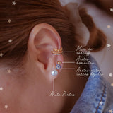 Aretes Mini - Ojito Turco Azul Silver