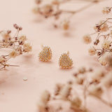Aretes Mini - Corazon perlado