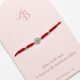 Pulseras Hilo Tejidas - San Benito Plata