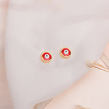 Aretes Mini - Ojito Turco Rojo