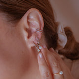 Argollas - Silver Pearl
