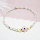 Pulseras Murano - Ojo Turco Rosado