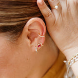 Aretes Mini - Diamante Arcoíris