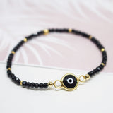 Pulseras Murano - Ojo Turco Negro