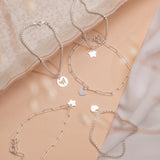 Pulseras Broche - Corazon silver