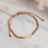 Pulseras Hilo Nudo - Infinito Marrón