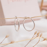 Argollas - Snake Silver M