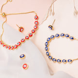 Aretes Mini - Ojito Turco Rojo