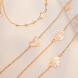 Pulseras Broche - Trébol Gold