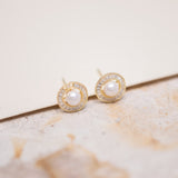 Aretes Mini - Crystal Pearl