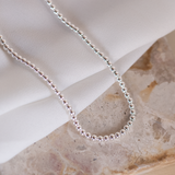 Collares - Mini Esfera Silver