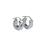 Argollas - Silver Twist