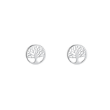 Aretes Mini - Árbol de la Vida Silver