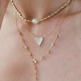 Collares - Corazón Shine Nácar