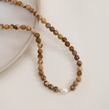 Collares - Cuarzo Jaspe Madera