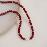 Collares - Cuarzo Ágata Roja