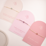 Pulseras Hilo Murano - Corazón Cuarzo Rosa