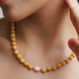 Collares - Cuarzo Mostaza