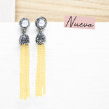 Maxi Aretes - Borla Amarilla Murano