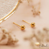 Aretes Mini - Bombitas doradas XXS