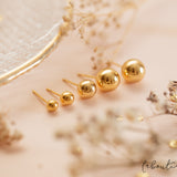 Aretes Mini - Bombitas doradas XXS