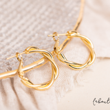 Argollas - Twist Gold